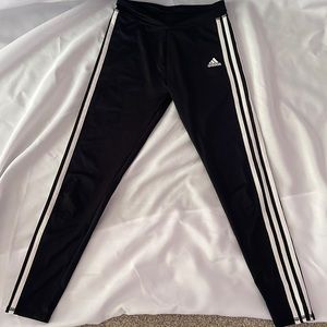 Adidas Girls Mid Rise Full Length Leggings
